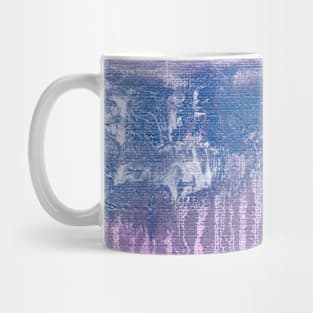 Blue Purple Indigo Abstract Art Mug